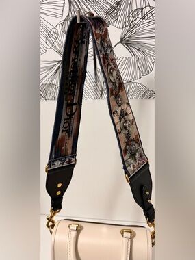 Authentic CHRISTIAN DIOR Kaleidoscopic Embroidered Shoulder Strap